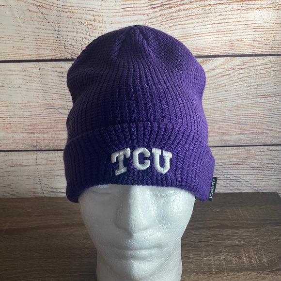 EUC TCU Horned Frogs Nike 2024 Sideline Terra Cuffed Knit Hat - Purple - Picture 1 of 5
